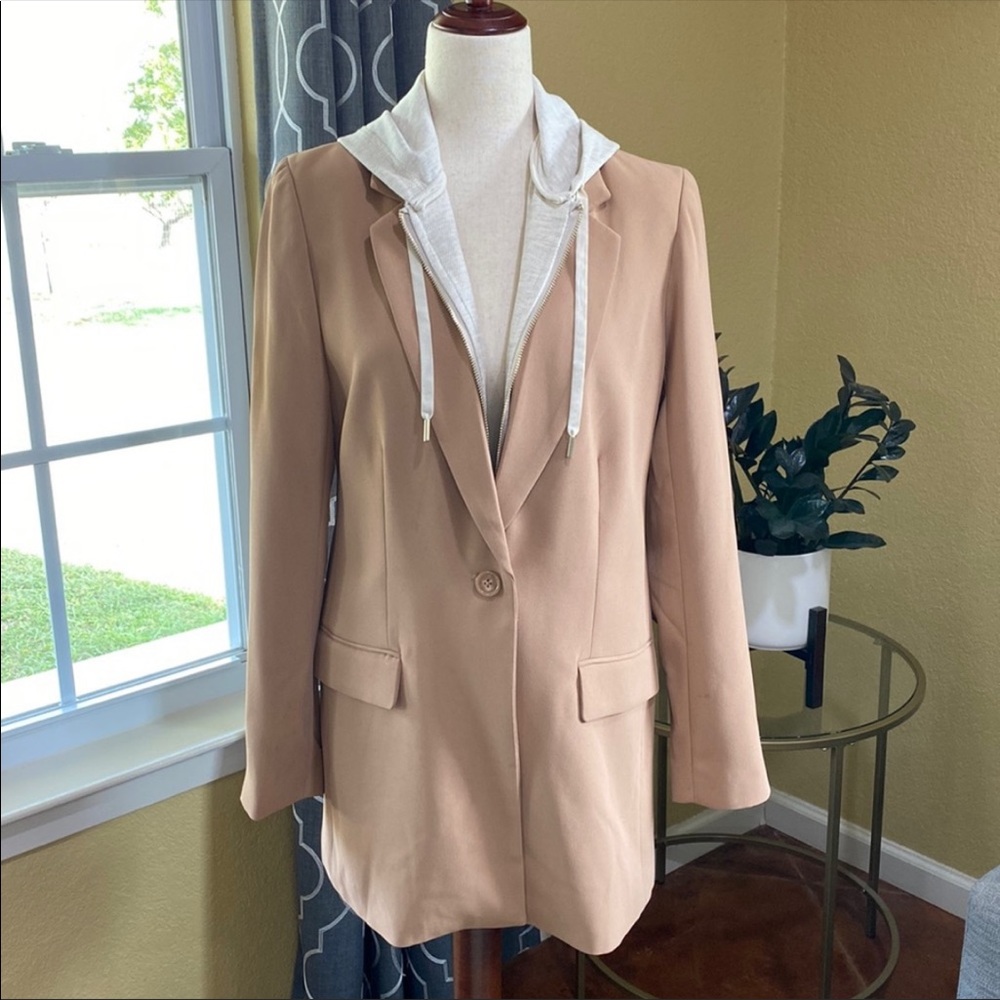 Rachel  Zoe Blazer with Detachable Hoodie